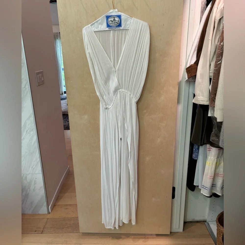 White maxi cover up